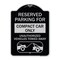 Signmission Reserved Parking for Compact Car Unauthorized Vehicles Towed Away Alum, 24" x 18", BS-1824-23122 A-DES-BS-1824-23122 - alternate 1
